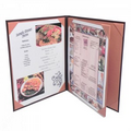 Bonded Leather Book Style 4 View Menu Cover (8 1/2"x11")